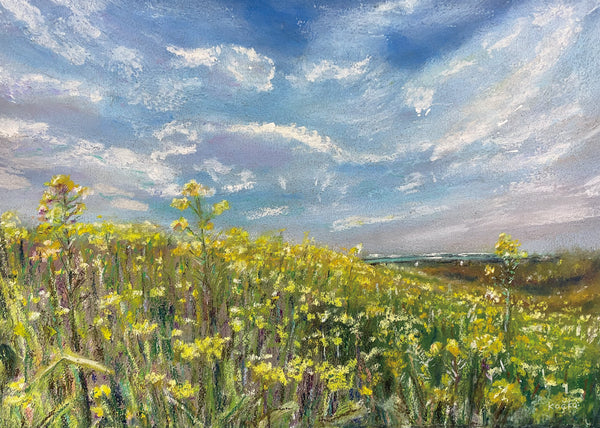 Haru no Hjime no Dote : The Embankment in Early Spring (Masterpiece Collection Card)